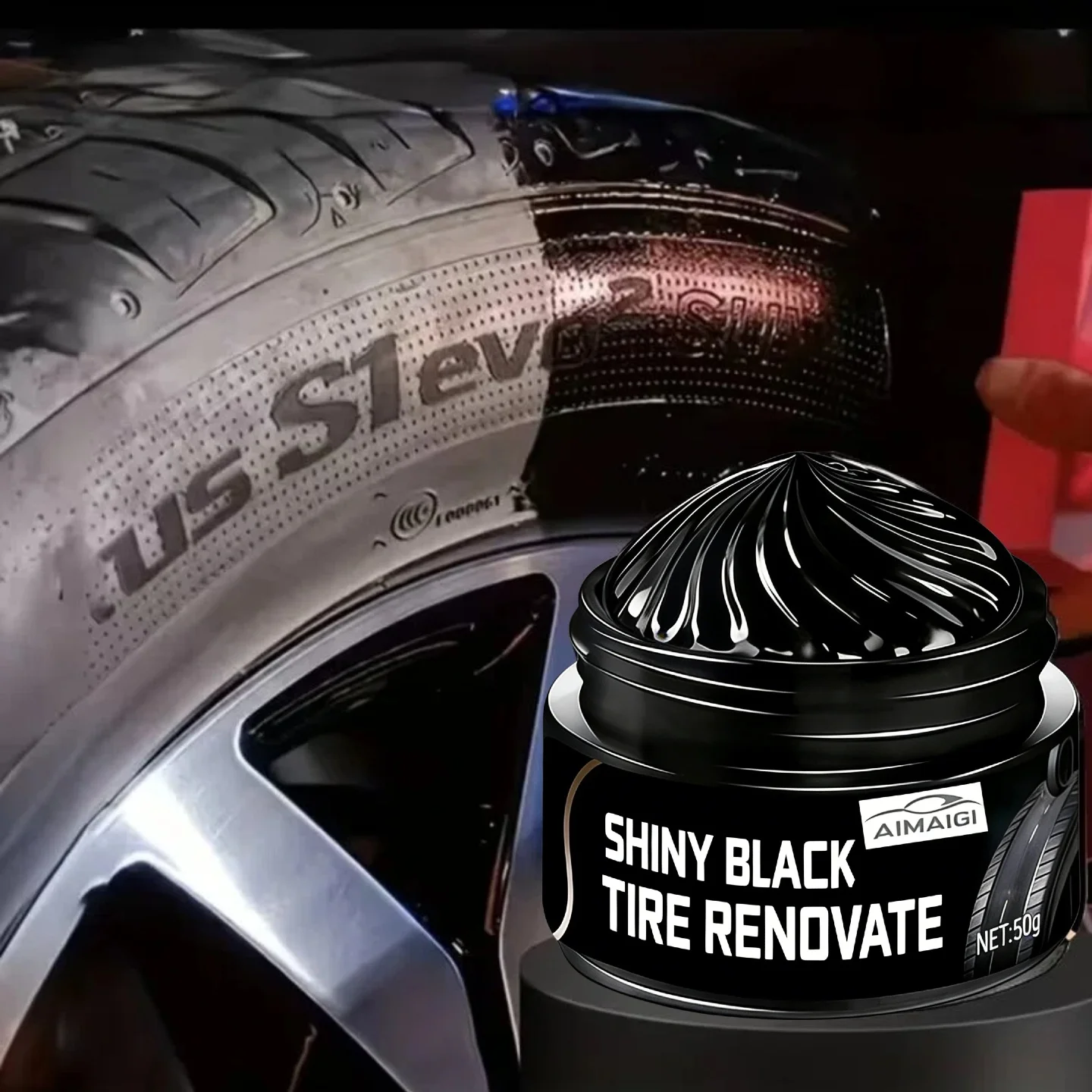 Multi-Purpose Car Plastic Polish - Restores Faded Plastic Trim, Dashboard, Door Panels & Exterior Accessories, UV Resistant & Lo