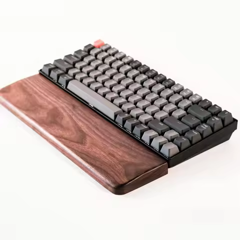 Black Walnut Wood Palm Rest 8-degree Tilt Keyboard Accessory Wrist Rest Soild Wood Anti Slip Sticker Custom Wooden Palm Stree