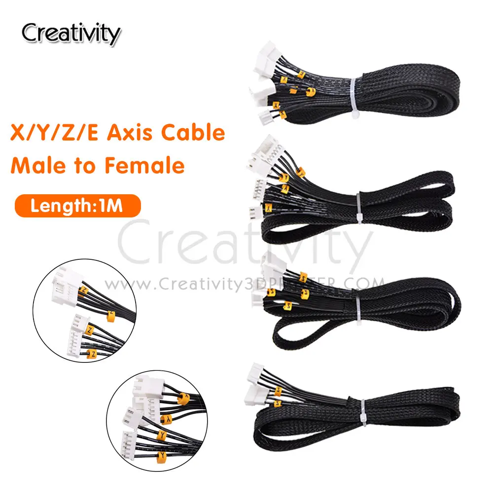 Creativity 3D X/Y/Z/E-as stappenmotor en eindschakelaar verlengkabel en filamentbreukdetectie voor Ender 3 CR10 S/S4/S5