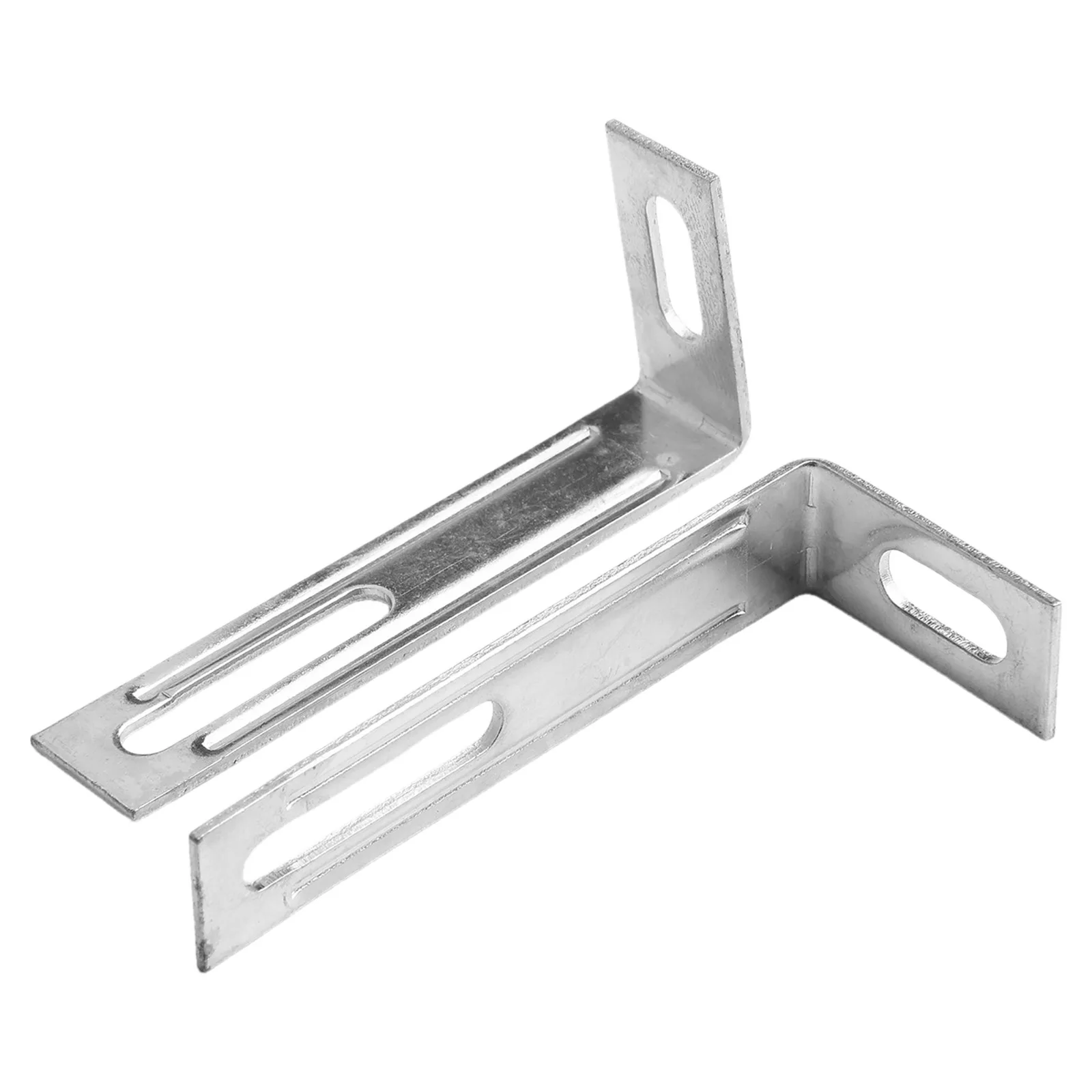 Functional Fixing Chairs L-Shaped Angle Bracket Widely Used With Bolts Zinc Alloy Adjustable Iron Silver Color