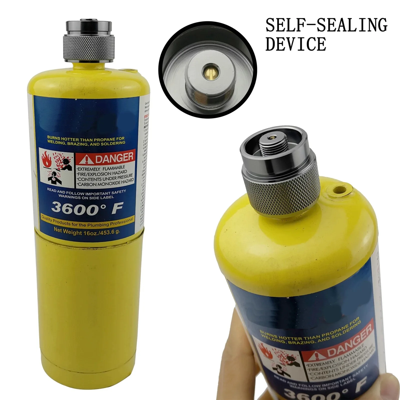 Mapp adattatore serbatoio carburante propano uscita valvola Lindal serbatoio fornello da campeggio converti adattatore serbatoio Gas MAPP ingresso cilindro 1 LB