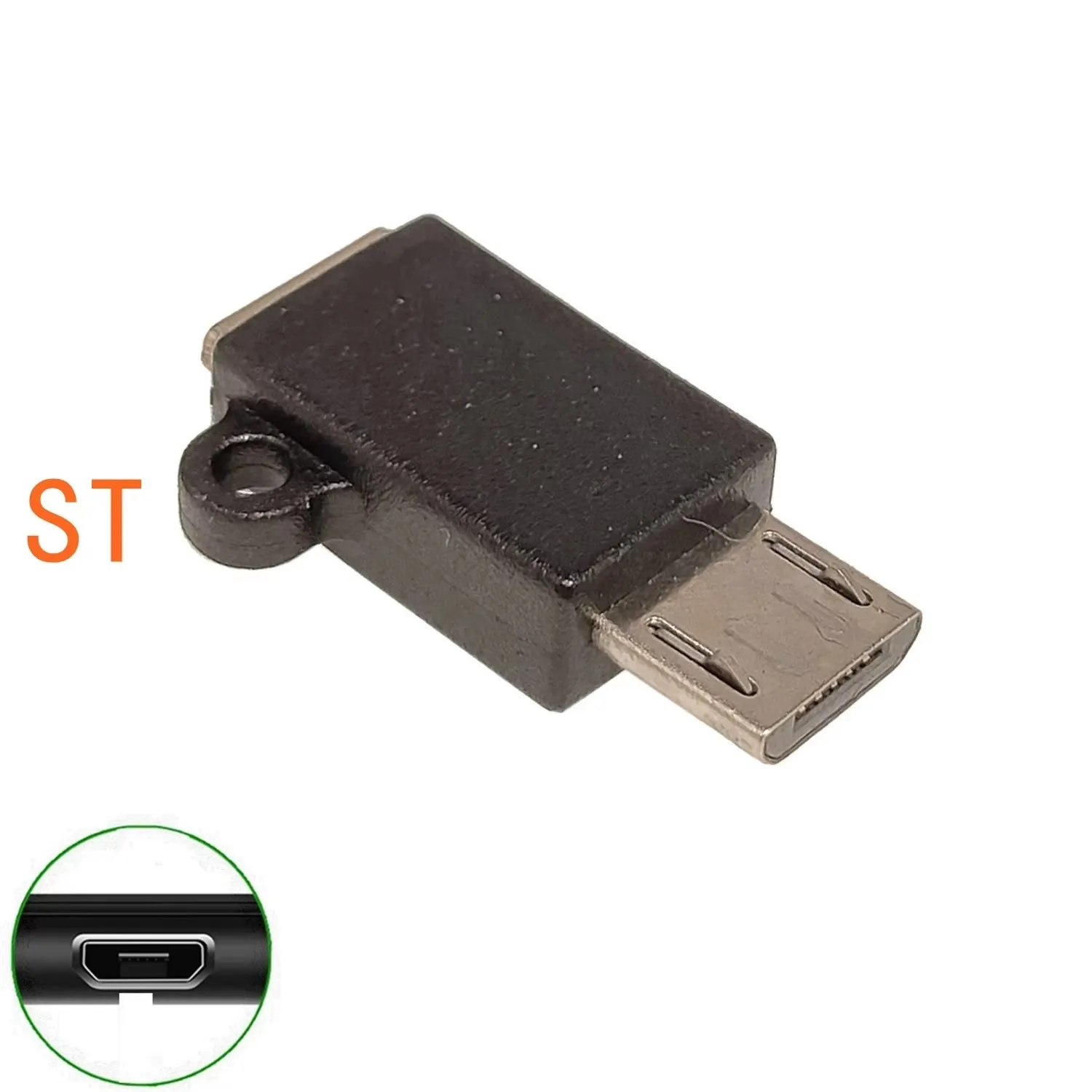 

Micro USB data adapter male female USB connector, female male 5-pin Micro USB connector, left and right corners, 90 degrees