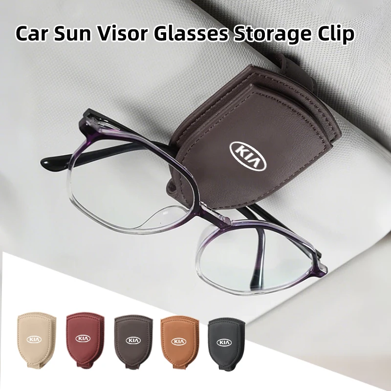

Car Visor Glasses Clip Sunglasses Box Card Holder Interior For KIA Rio K5 Sportage Ceed Sorento Picanto Stinger Optima Cerato