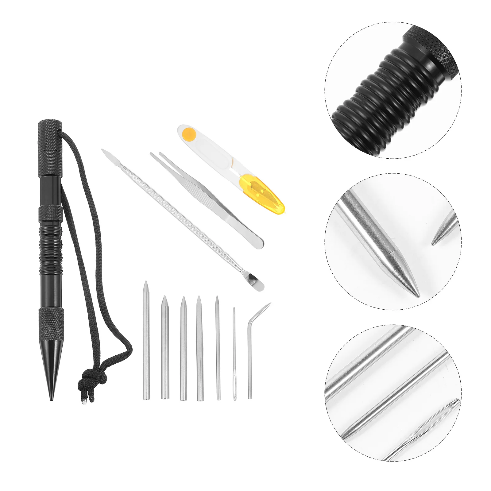 

1Set Paracord Needle Kit Professional Braiding Tools DIY Bracelet Stitching Needles Lace Lacing Needle for Paracord Craft