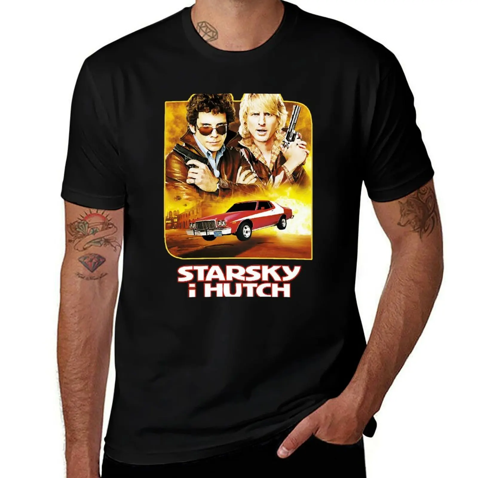 

starsky and hutch T-Shirt customs design your own blanks fashion shirts oversized mens cotton t shirts