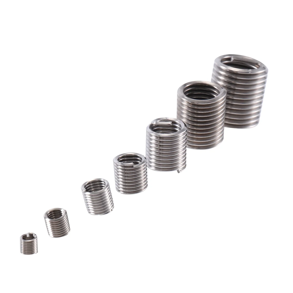 2 Sets 200Pcs Thread Insert Wire Insert Kit M3-M6/M8 M10 M12 Stainless Steel 304 Screw Sleeve Thread Recovery