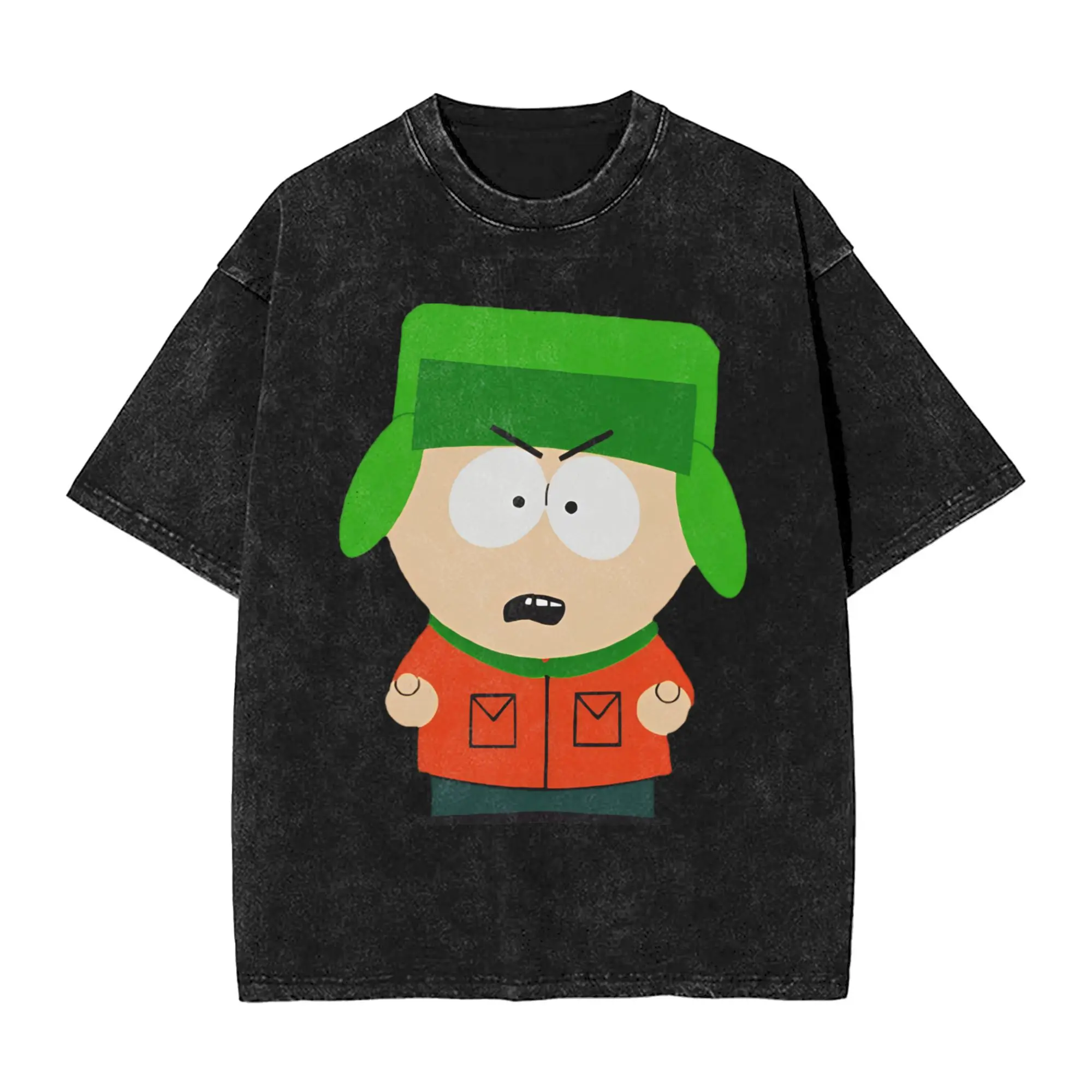 

Юмор SouthParks футболки для мужчин с круглым воротником из чистого хлопка стираные футболки Kyle футболки с короткими рукавами идея подарка топы
