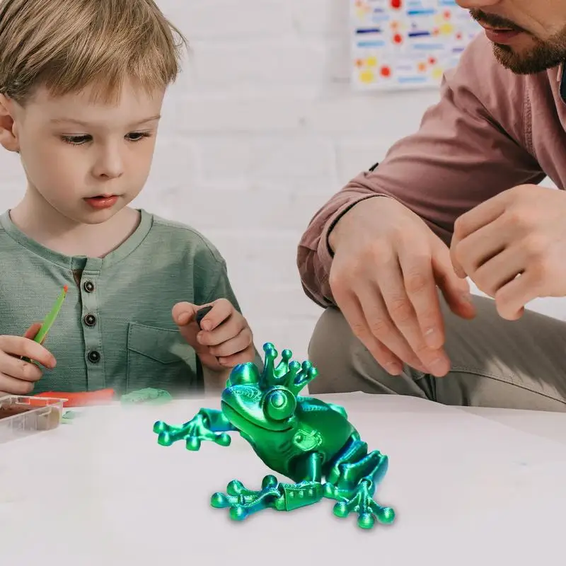 3D impresso rã articulada para adultos, Fidget brinquedos com articulações móveis