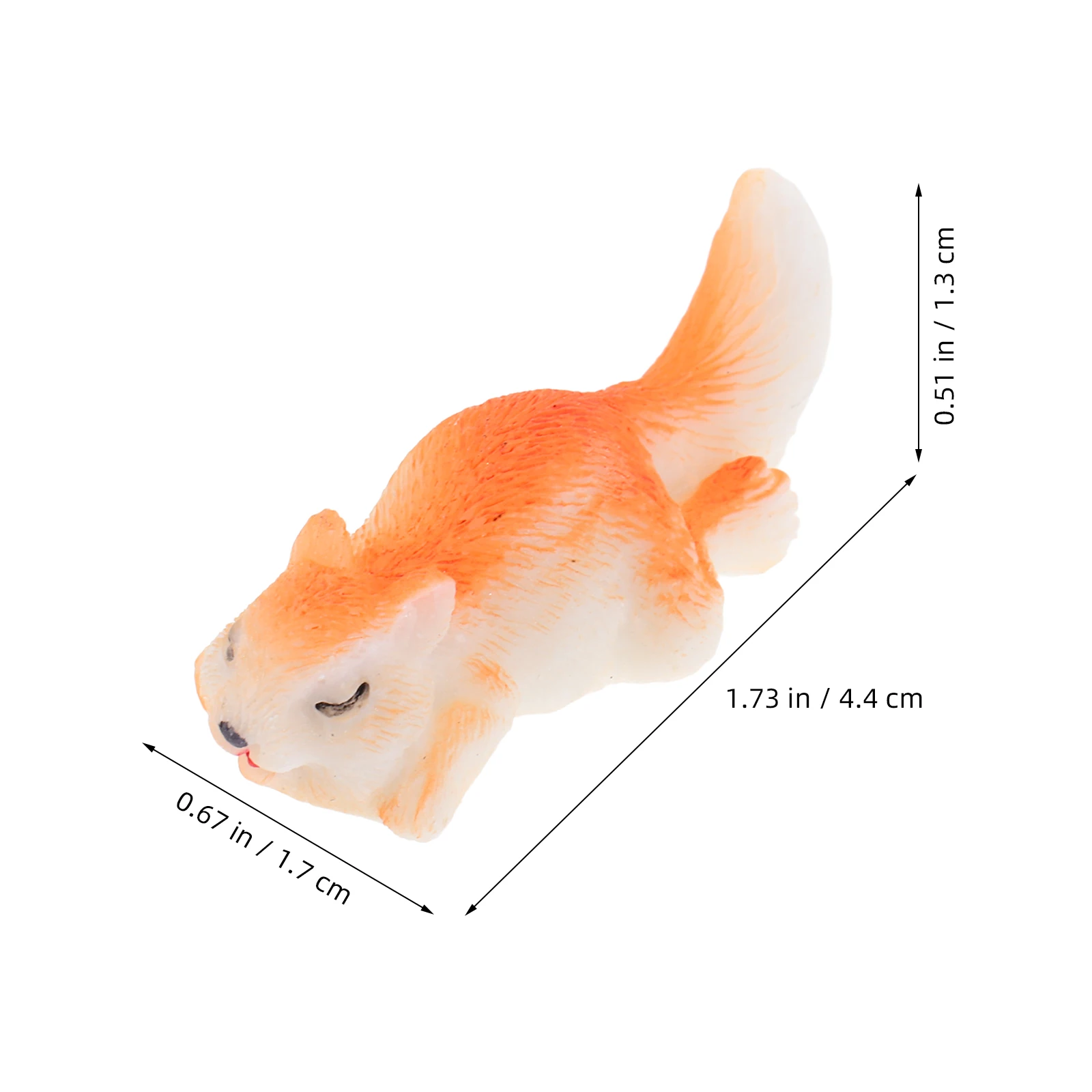 

6pcs Squirrel Figurines Micro Landscape Resin Garden Statues Lifelike Mini Decorations For Aquarium Home Office Lawn Diy