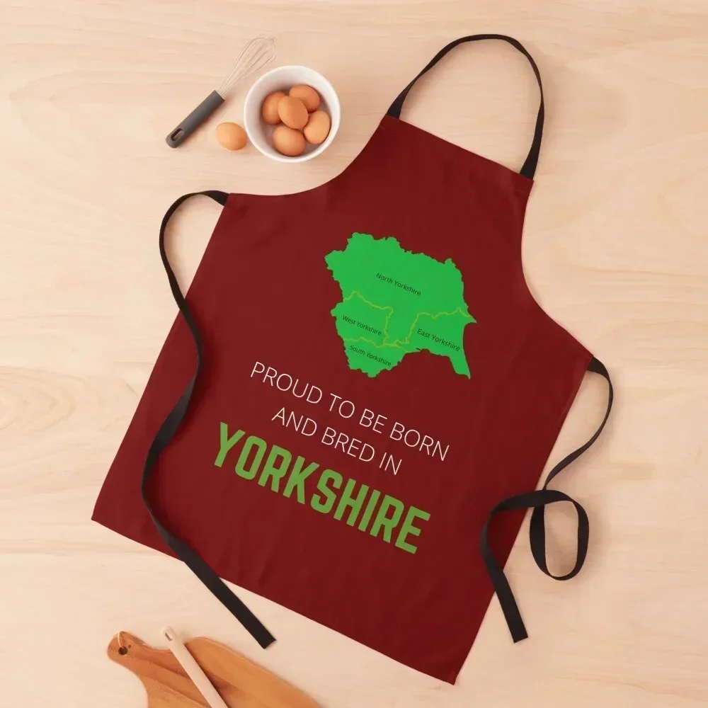 

Proud to be born and bred in Yorkshire Apron Smock for hairdressing For Girl Novelties Kitchen And Home Chef Accessories Apron