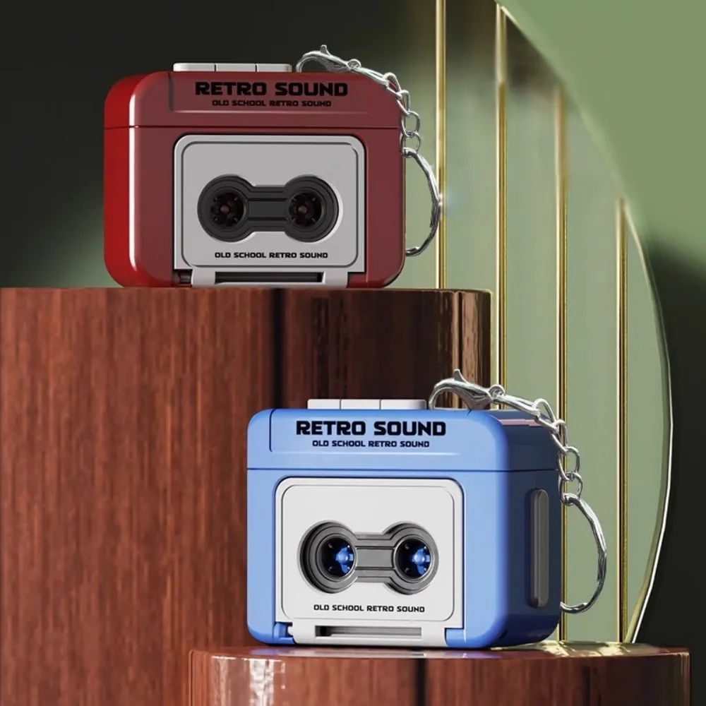 Mini Retro Recorder Keychain Can Record And Play Music Fun Music Box Pendant Personalized Couple Gift For Girlfriend