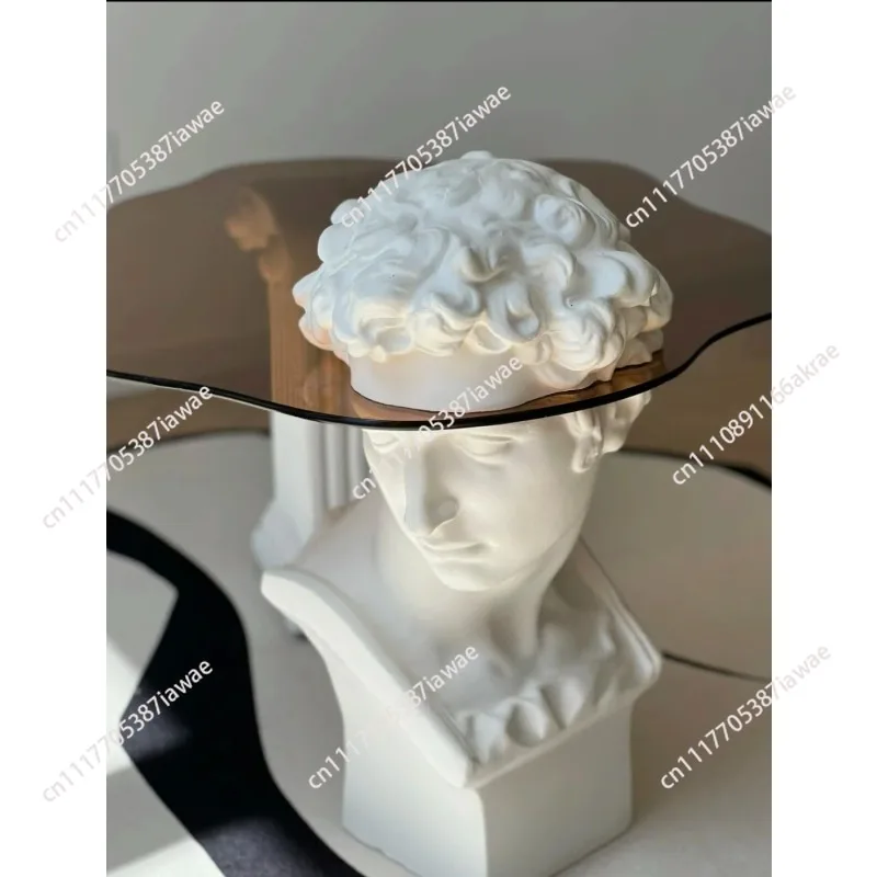 Designer modern simple light luxury art coffee table David coffee table room living room household small apartment coffee table