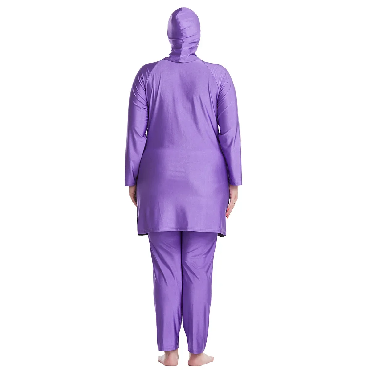 Мусульманский купальник 6XL, женский купальник Burkini, комплект из 3 предметов, женский купальный костюм