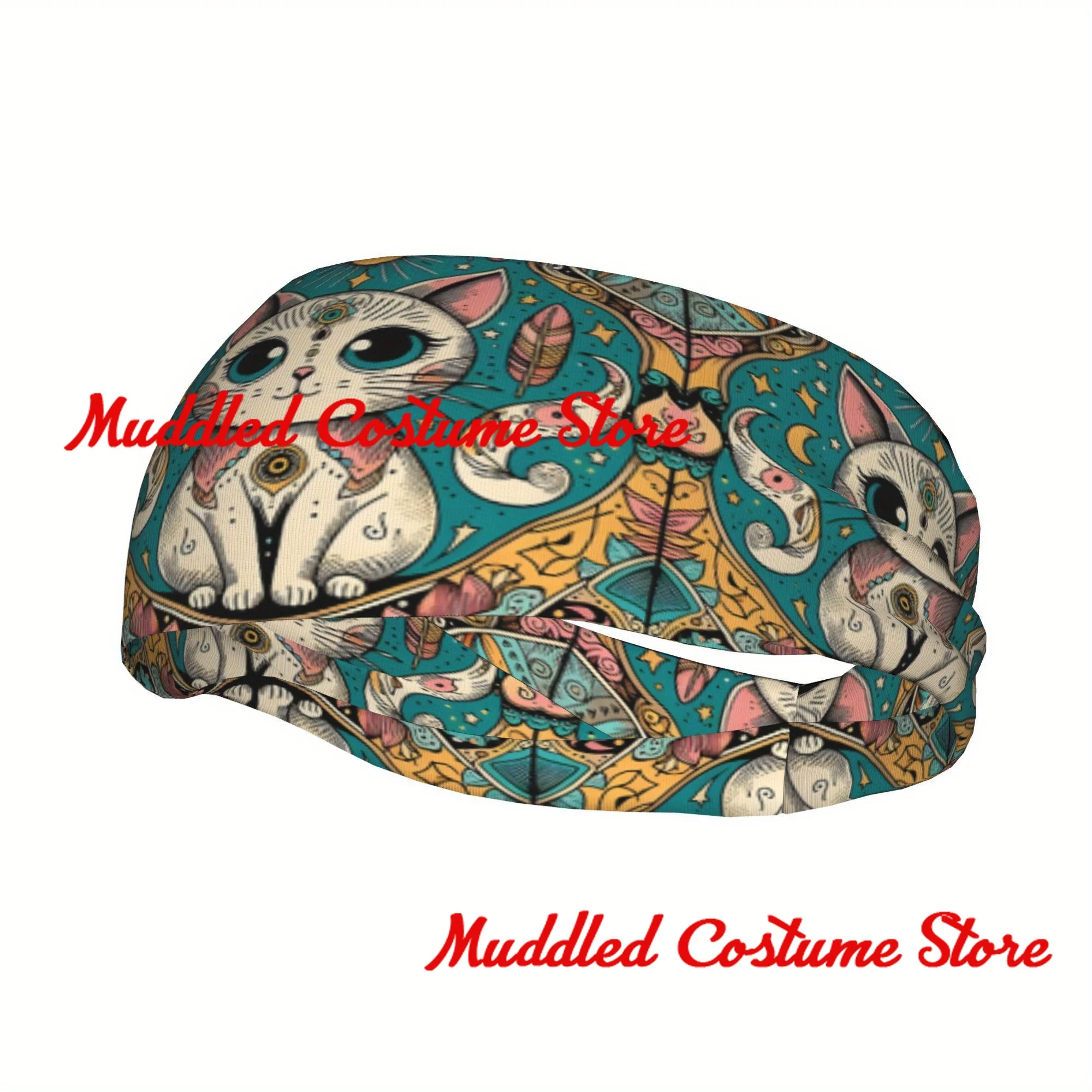 

Очаровательная повязка на голову в виде кошачьего слона, спортивная эластичная повязка на голову для йоги и фитнеса, эластичная повязка на голову