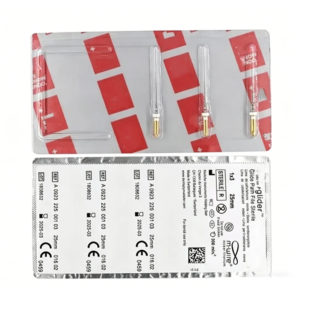 3pcs/1 PieDental Niti Pro Glider 02 Taper16# Root Canal Preparation Golden Glide File Engine Dental Endo Rotary Endocontic Files