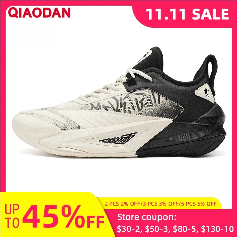 

QIAODAN 2025 новые профессиональные мужские баскетбольные кроссовки, модные легкие низкие спортивные кроссовки с карбоновой пластиной QDA013253105