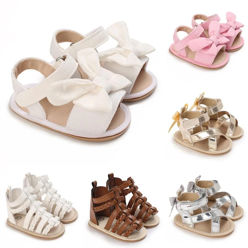 

Summer Baby Shoes Infant Girls Walking Shoes Sandals Toddler Soft Soled First Walkers 0-18Months