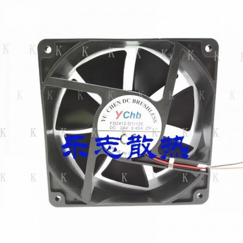 

C FOR Ychb FD2412-D1112E DC24V 0.40A 12038 2-Wire Inverter Cooling Fan