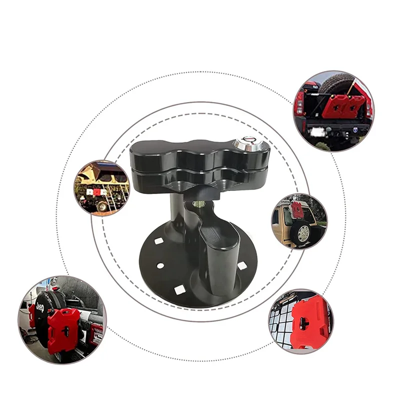 

2X Mount Lock With Keys Locking Pack Mount For Rotopax LOX-PM Fuel Pack Or Storage Box And Water Pack Gas Can Mounts