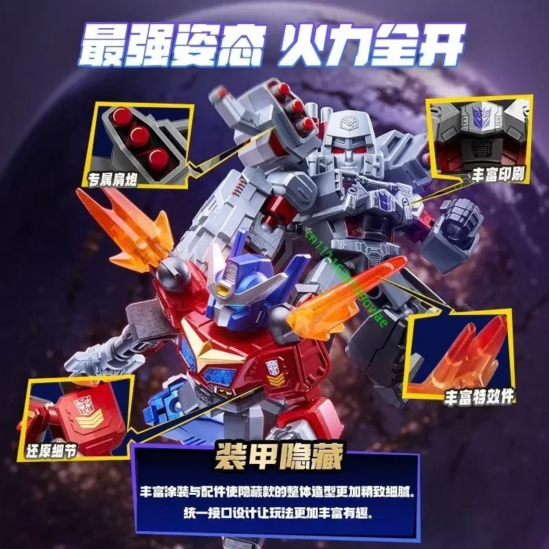 NEW Original Blokees Transformers Star‑Ver Wave 8 Movable Build Figure Optimus Prime Stunning Desktop Decor Hobby Collect Gift