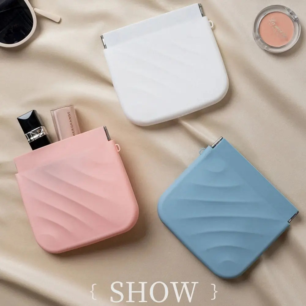 

Silicone Mini Cosmetic Bag Storage Bag Travel Supplies Coin Purse Jewelry Storage Bag Self-closing Lipstick Storage Bag Girls