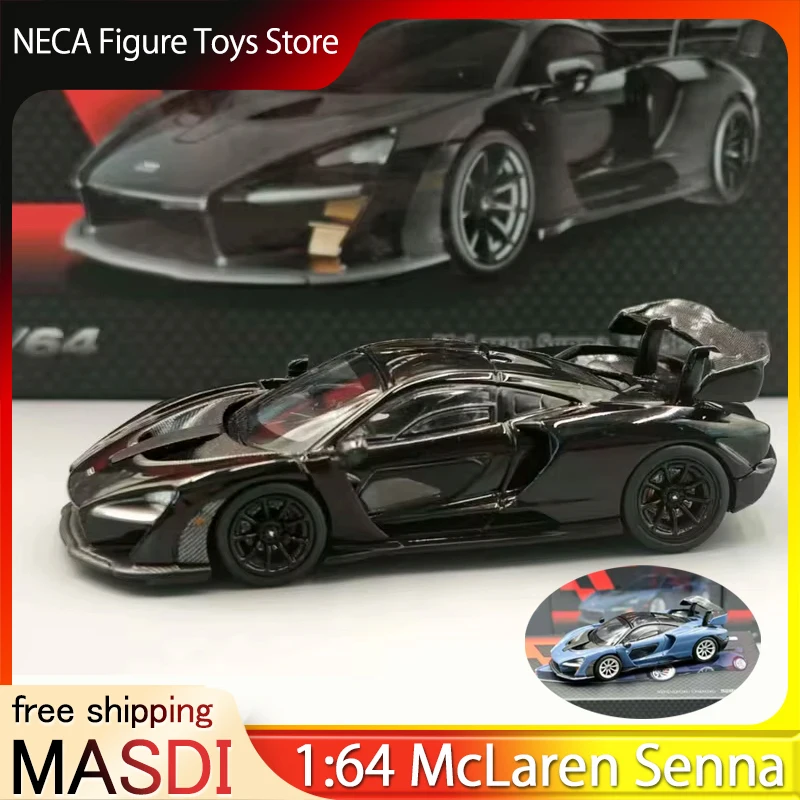 マスディ限定版-1-64-マクラーレン-セナ-新バージョン-ハイパーディテール合金レプリカ-コレクターズディスプレイカー-おもちゃ-クリスマスギフト