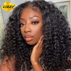 Short Hair Lace Front Wig with Baby Hair Synthetic Afro Kinky Curly Wigs for Women Natural Soft Water Wave Wig Cosplay LIZZYHAIR