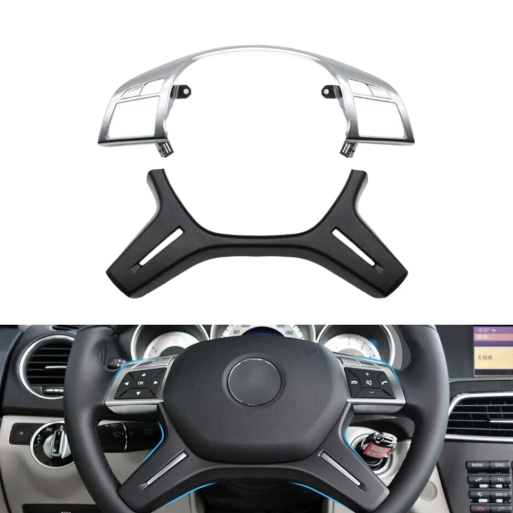 

Car Steering Wheel Center Airbag Cover Trim for Mercedes C E ML GL G Class W204 W212 W166 X166 W463 2012-2019