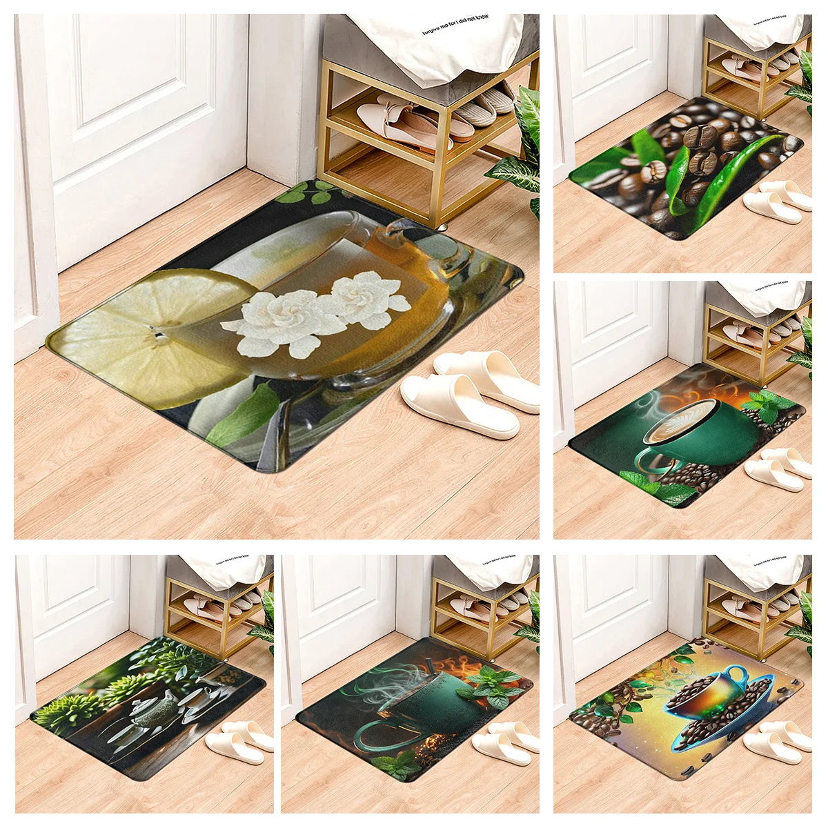 

Домашний Коврик для прихожей, домашний дверной коврик, гостиная, ванная, ножная, ванная, Нескользящие, водопоглощающие коврики, милые, Хэллоуин, осенняя Тыква