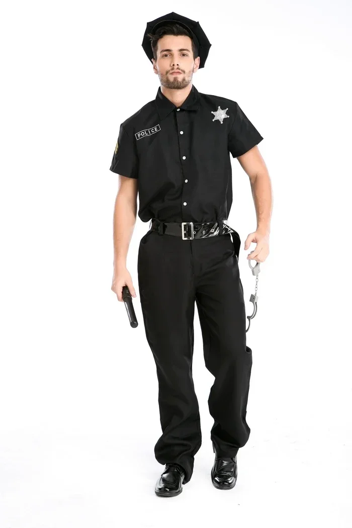 Gorąca Wyprzedaż Męski Strój Policjanta na Imprezę Cosplay