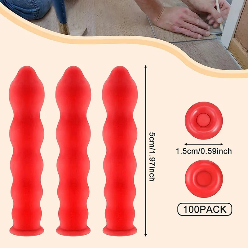 10개 레드 코킹 캡 씰링 캡 (코킹 건 노즐용) 보호 커버 유리 접착제 팁 배럴 접착제 입구 보호 캡