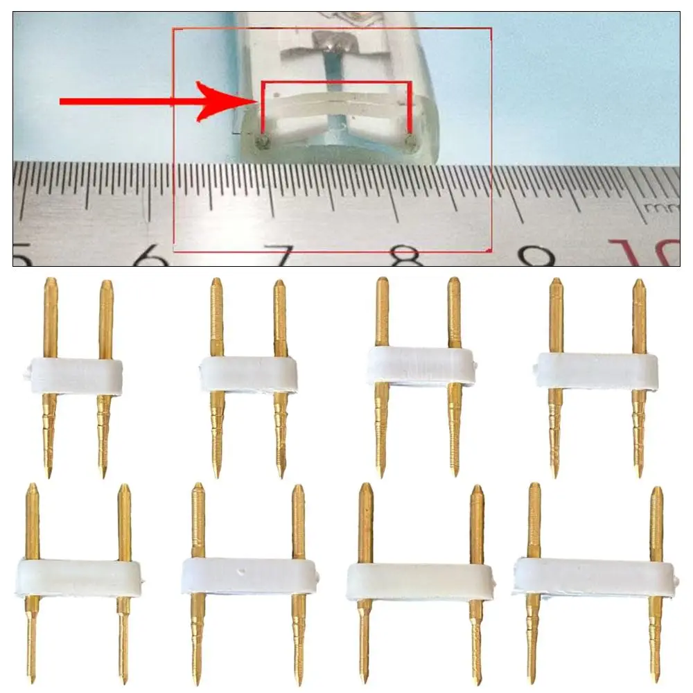 5PCS Portable Copper RGB Connector Gold 6mm 7mm 8mm 9mm 10mm 11mm 12mm 13.5mm Terminals Connector Solderless Connectors RGB