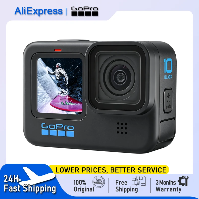 GoPro HERO10 Black 5.3K Action Camera 23MP