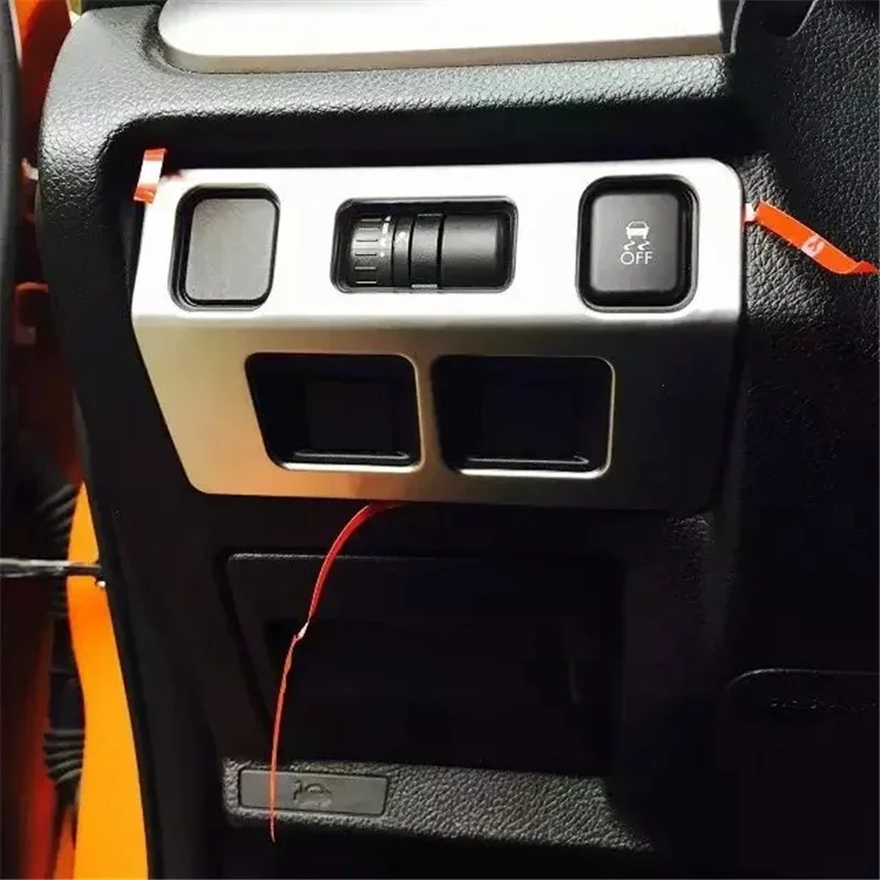 Welkinry para subaru xv crosstrek gp 1st gen 2012-2018 forester sj 4th gen frente console do carro nevoeiro lâmpada regulador de luz interruptor guarnição
