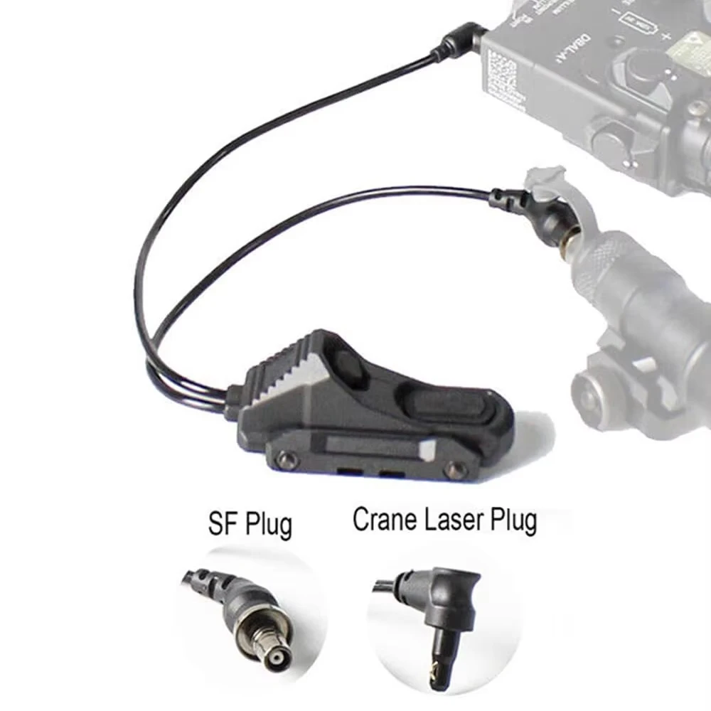 Interruptor remoto táctico doble función para PEQ-15 NGAL y linterna