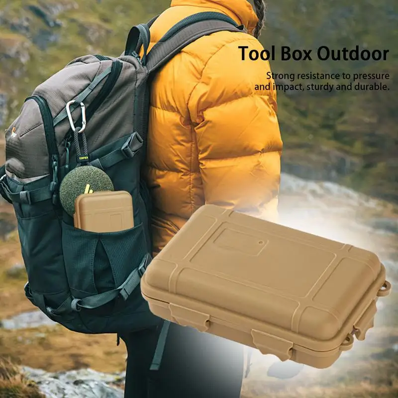 Outdoor Survival Box Camping Portable Tool Suitcase Waterproof Shockproof Large-Size Sealed Storage Box Pressure-Proof Outdoor