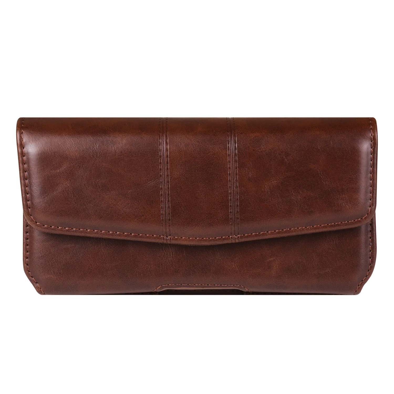 Mobile Phone Bag PU Leather With Clip Phone Case Men Business Waist Pack Phone Pouch 6.1-7.2 inch Phone Cover For iPhone Xiaomi view 3