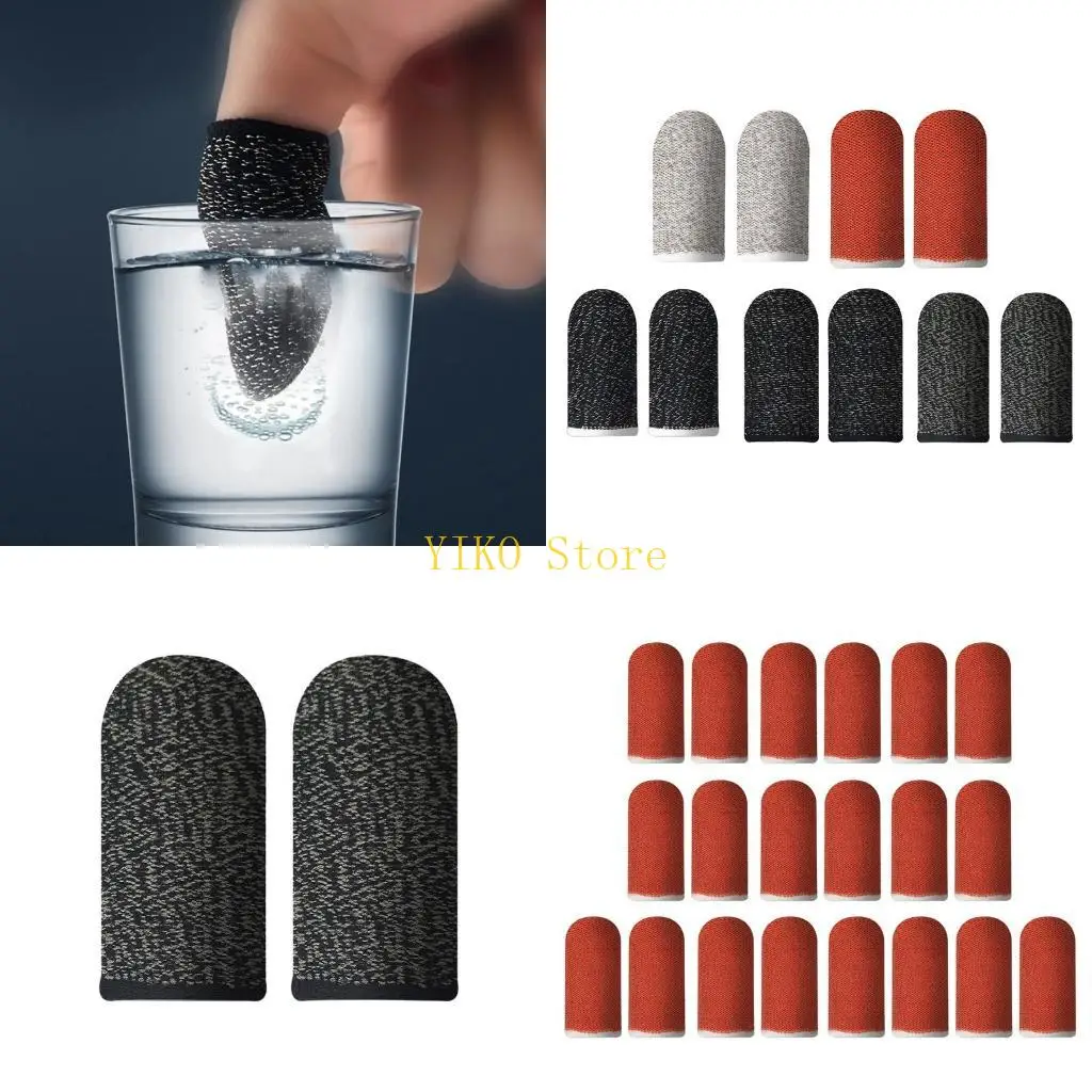 K32C Sweat-Proof Finger Cover Silver Fiber for King Glory Peace Game