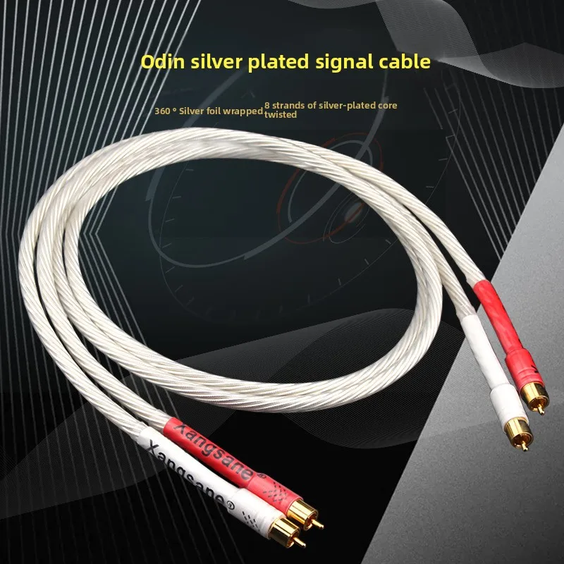 

Single crystal copper silver plated fever signal wire, 360 ° silver foil wrapped fully shielded connection wire