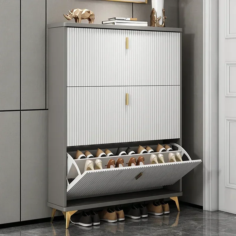 Para gabinetes de zapatos multicapa modernos, almacenamiento minimalista, zapatos de dormitorio para hombres, pasillo, entrada, muebles de entrada