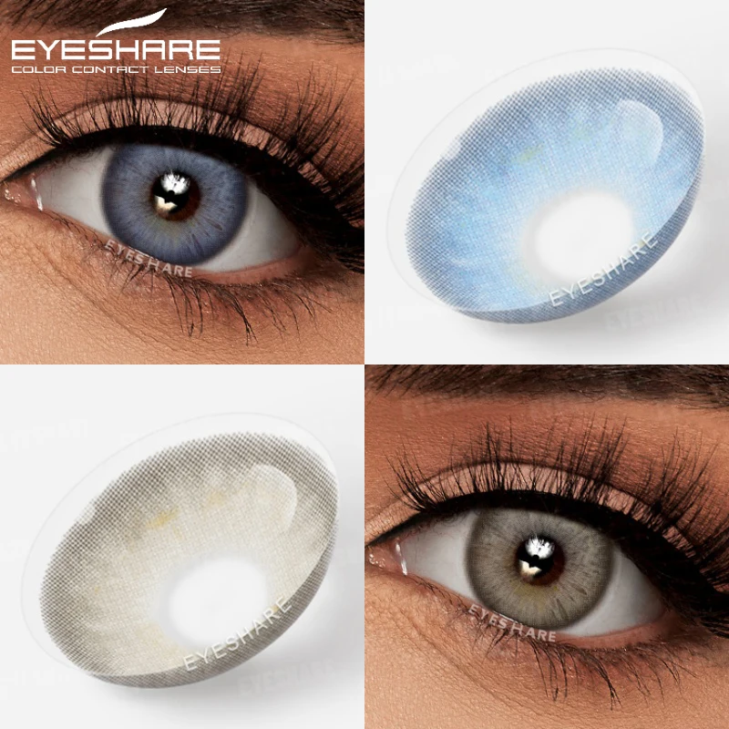 EYESHARE 1 пара цветных контактных линз для глаз, натуральные серые линзы для учеников, разноцветные линзы для глаз, синие линзы, коричневые глаза, контакты, ежегодно EYESHARE 1 пара цветных контактных линз для глаз, натуральные серые линзы для учеников, разноцветные линзы для глаз, синие линзы, коричневые глаза, контакты, ежегодно