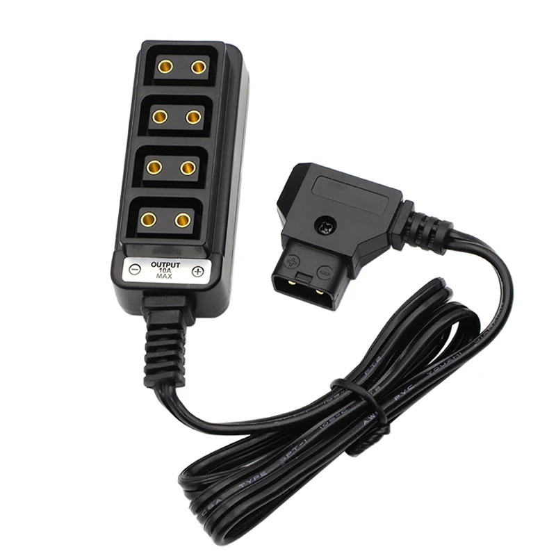 

D-Tap Male to 4-Port D-Tap Female Camera power Supply Distributor DTAP fourway splitter Adapter for Anton V-mount Battery