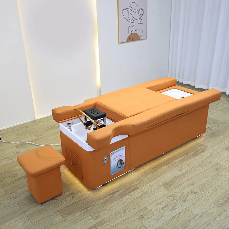 High Quality Salon Head Spa Electric Thai Shampoo Massage Bed Multifunctional Automatic Pedicure Foot Shampoo Bed For Salon