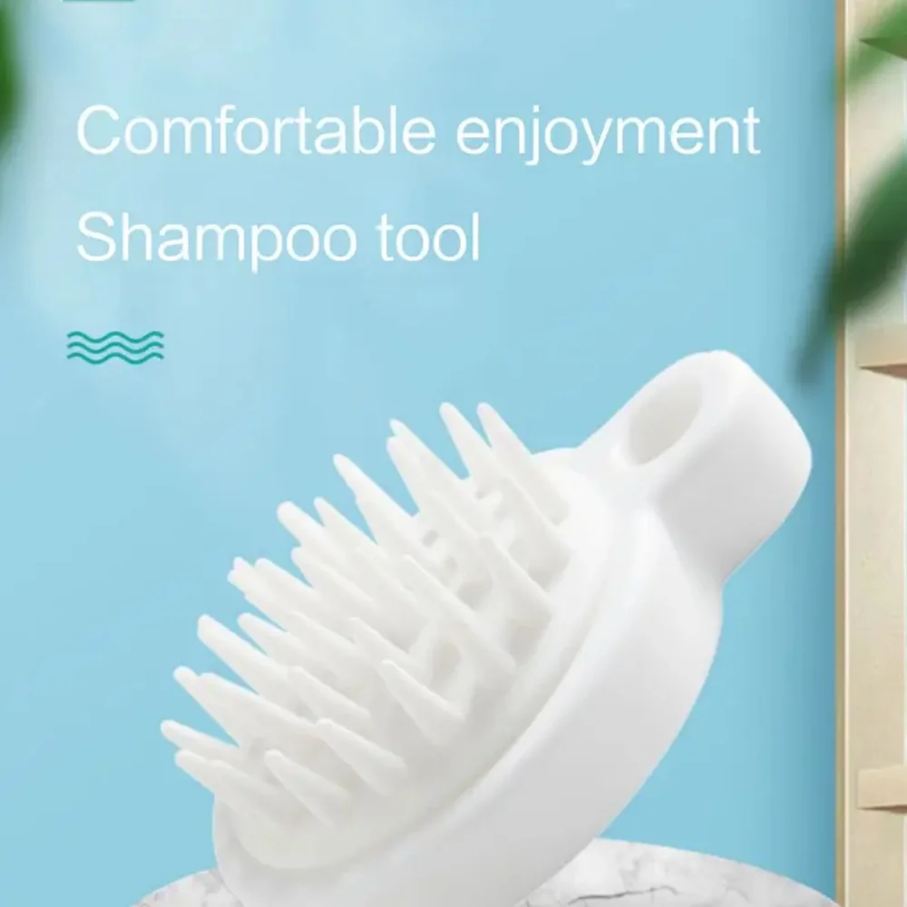 4PC Silicone Scalp Brush Hair Cleaning Massage Comb Bath Shampoo Tool Scalp Massager for Hair Care