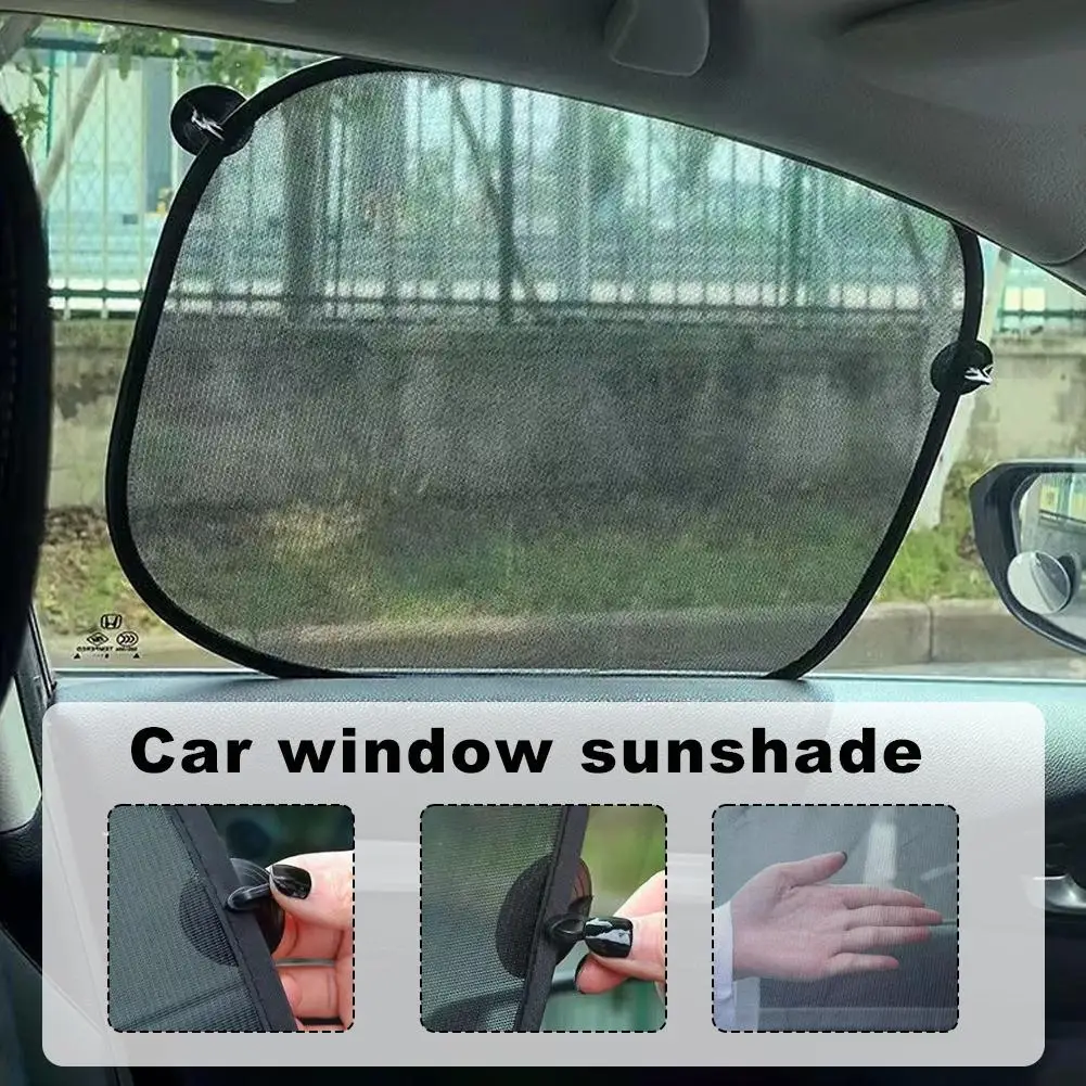 Car Side Window Sun Shade Mesh Universal Folding Visor Screen UV Blocker Shield Protector for Vehicle Auto Interior Parts 2Pcs
