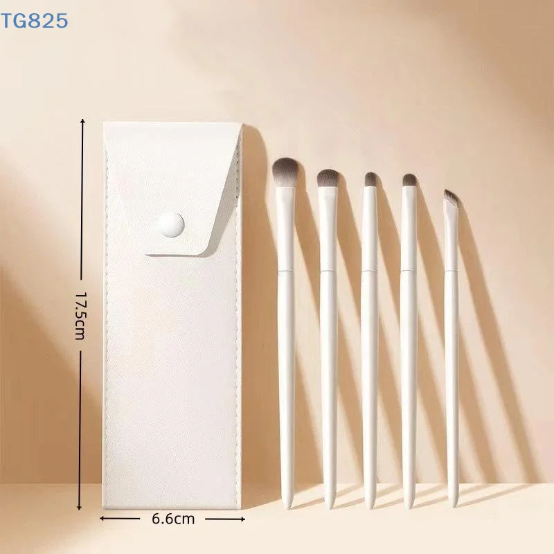 【SA】5/8/10Pcs Natural Eye Makeup Brushes Set Detail Eyeshadow Brush Makeup Brush White Ultra Soft Eyeshadow Eyeliner Makeup Tool