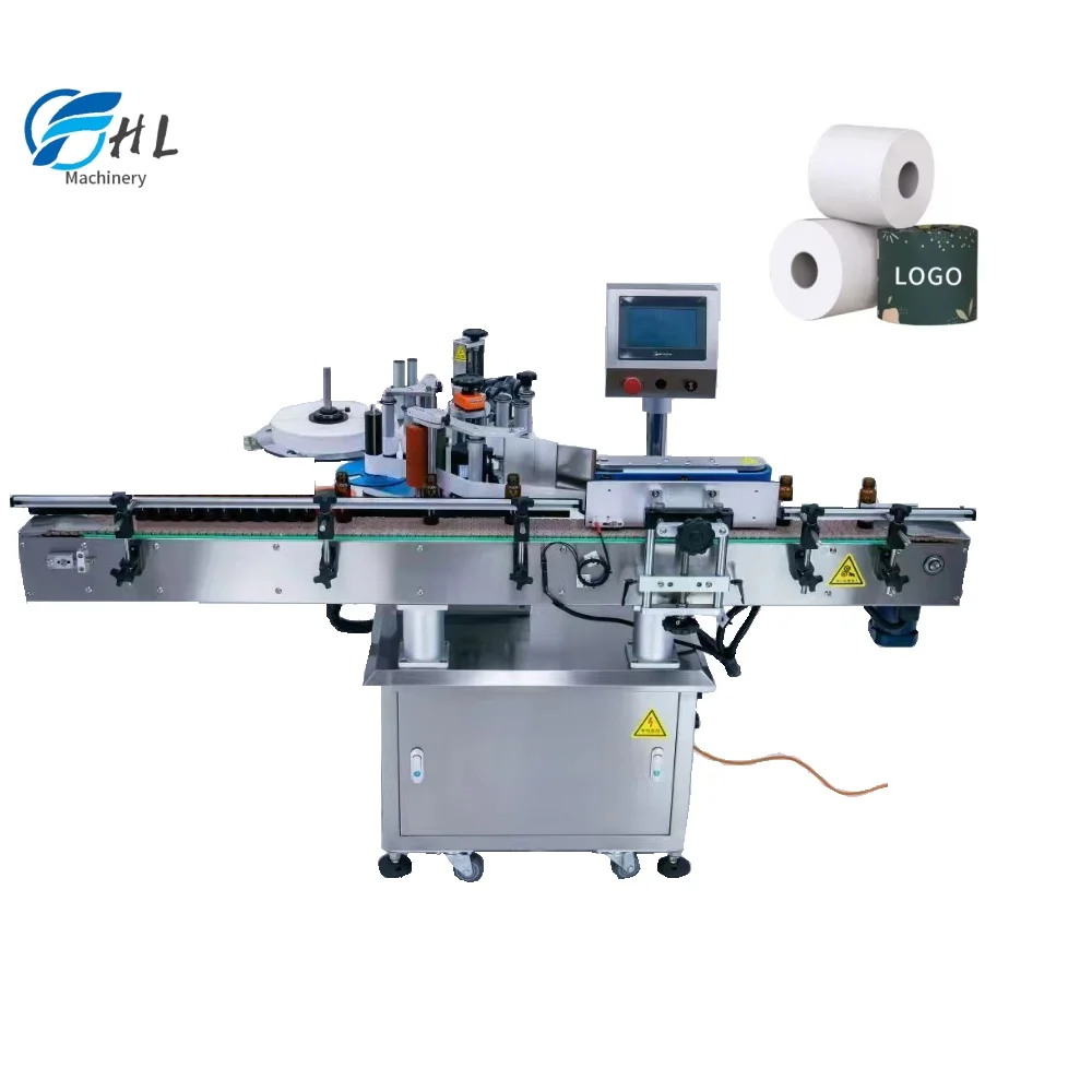 Best Selling Electric Auto Portable Touch Screen Bottle Pasting Labeling Machine 60-200pcs/min Cosmetics/Pharma/Food/FMCG