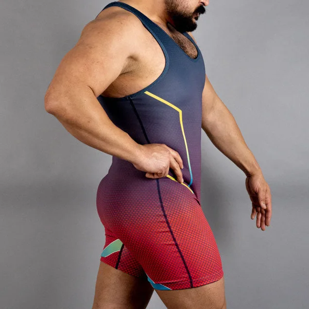 Wrestling Singlets Suit Boxing Triathlon One Piece Bodysuit Iron Men Swimwear Gym Sport Fitness Skinsuit Sleeveless Running Wear