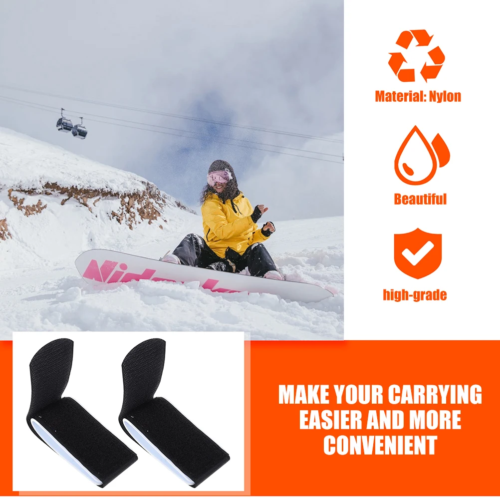 6 pezzi di cinghie per snowboard, materiale durevole di alta qualità, leganti per tavola da sci, accessori per sci all'aperto, adatti alle stagioni multiple