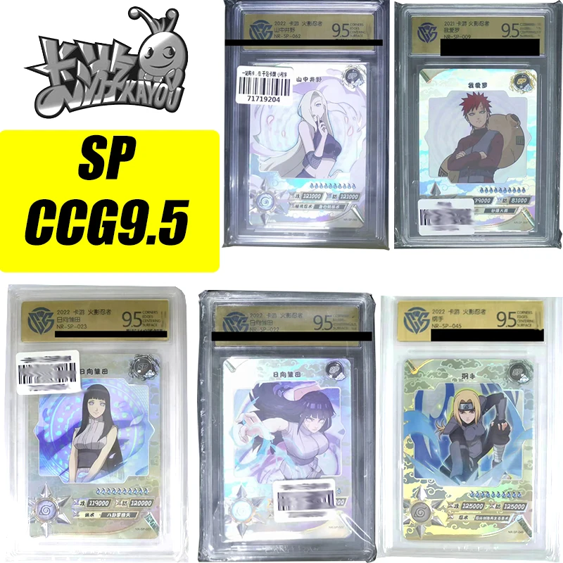 Kayou SP CCG9.5 Naruto Anime Characters Hyuga Hinata Tsunade Rare Limited Edition Collection Card Christmas Birthday Gift Toys